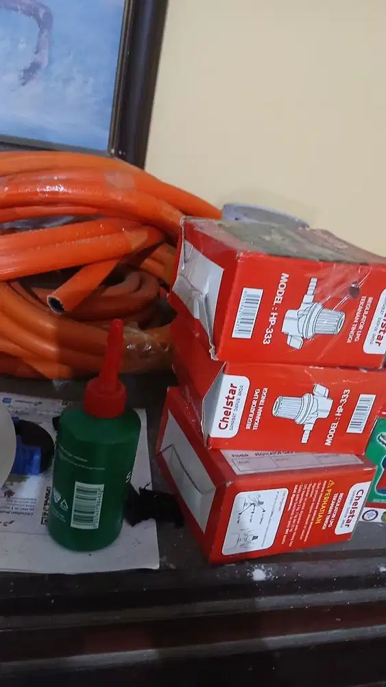 Jual regulator high presure + selang 2 meter