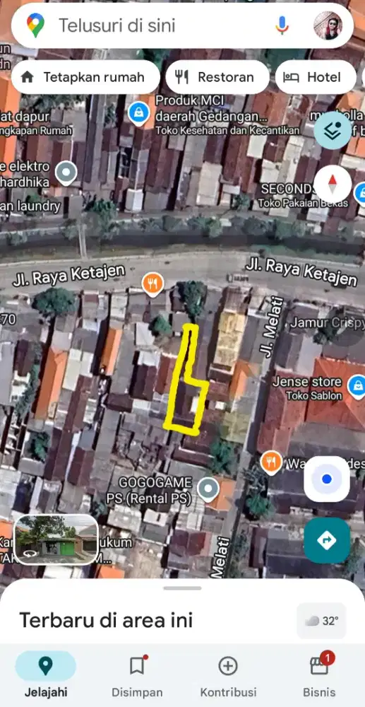 Di jual rumah kawasan industri gedangan