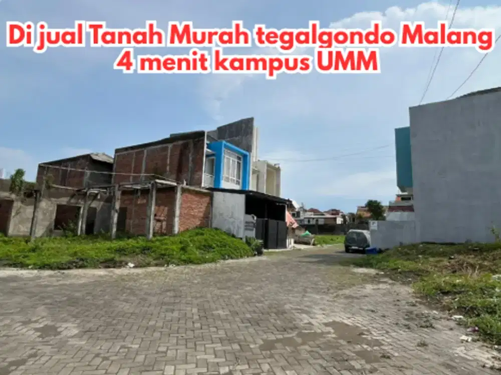 Dijual Tanah Strategis Belakang Kampus UMM  Lokasi Emas untuk Investasi!