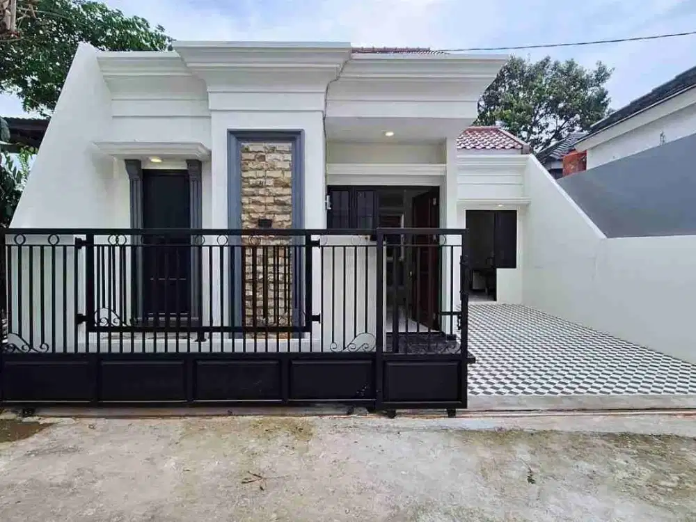 Rumah 1lantai Siap huni keren bgt dekat Alun alun Cilodong depok