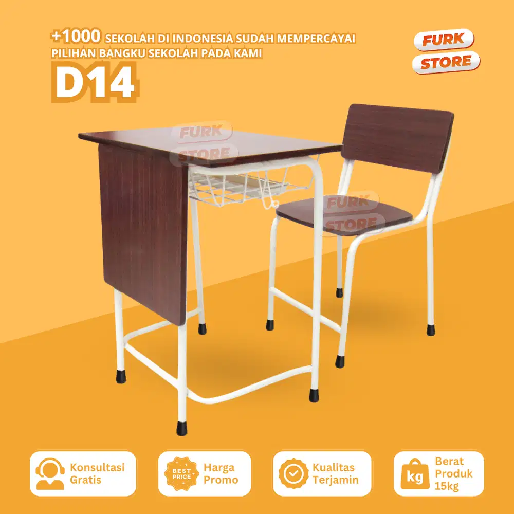 Kursi Sekolah Tipe D14 – kursi meja siswa sekolah | meja kursi sd