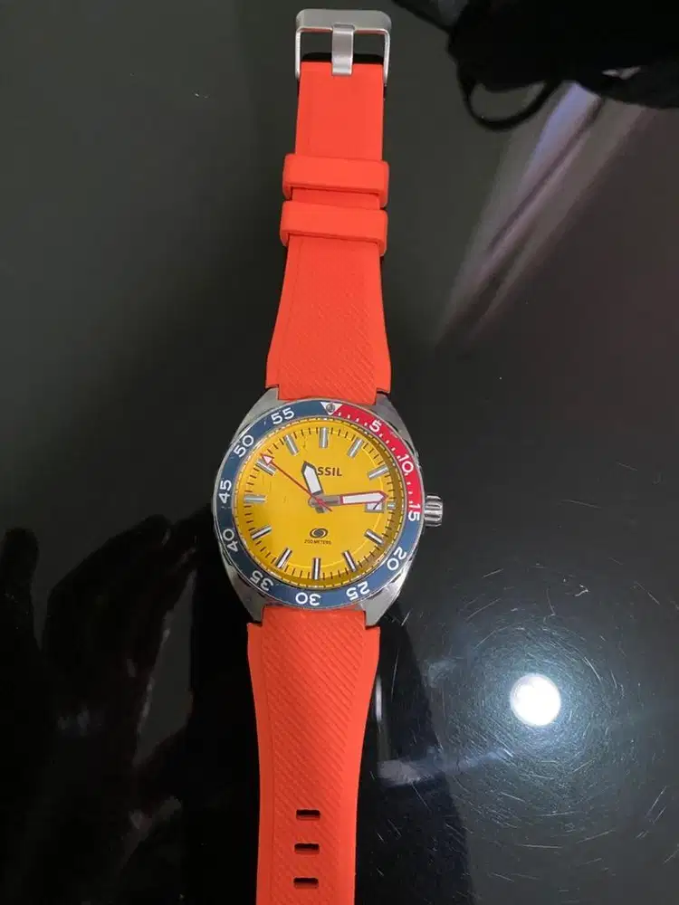 Fossil Yellow/Rubber Ø45 mm