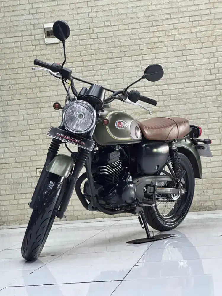 READY‼️ KAWASAKI W175 SE TH 2019 NOPOL L WARNA FAVORIT GREEN ARMY