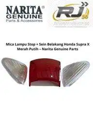 Mica Lampu Stop + Sein Belakang Honda Supra X Merah Putih – Narita Gen