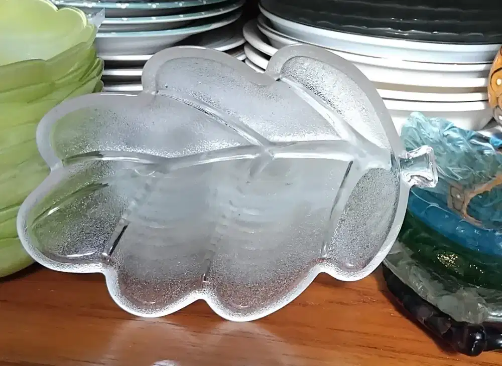 Jual piring kue mini pj 15 cm putih bening