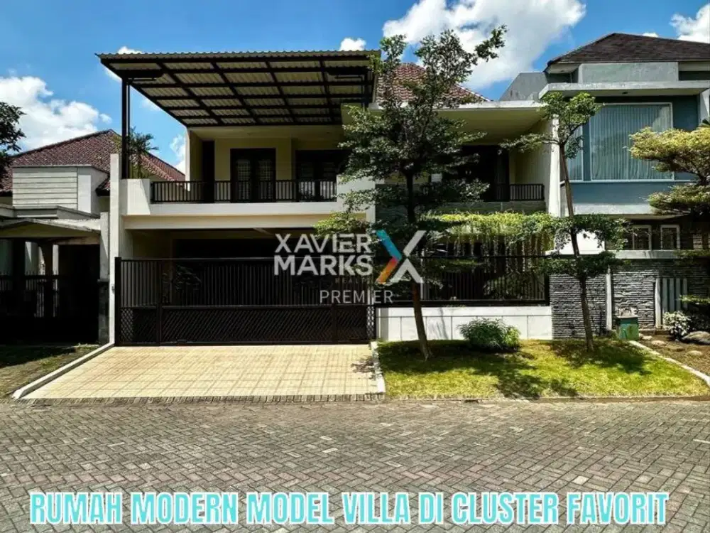 Rumah Modern Tropis Vibes konsep villa Di Araya Golf Malang