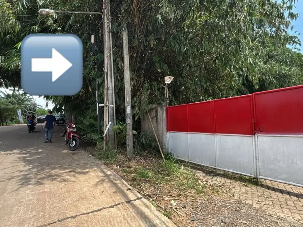 Dijual Lahan di Cisauk, BSD Luas 7.253m2 Hadap Utara Harga Nego