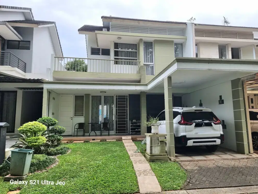 Rumah HADAP TAMAN, DELATINOS, BSD CITY