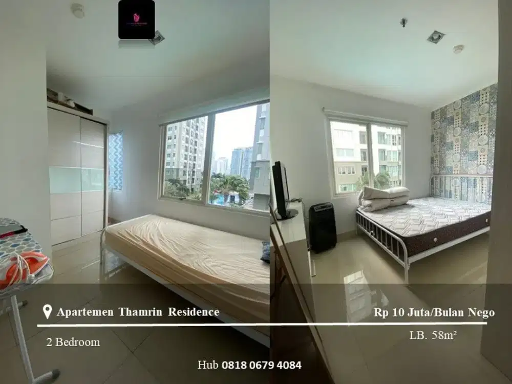 Disewakan Apartement Thamrin Residence Low Floor 2BR Full Furnished