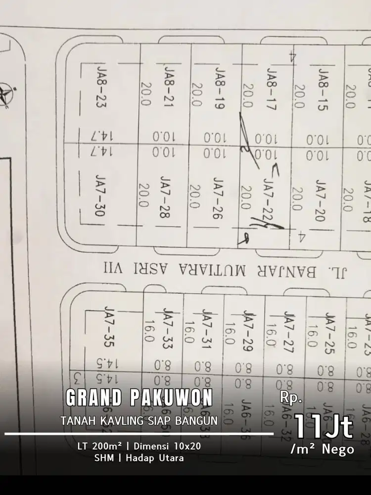 Dijual Tanah Kavling Grand Pakuwon South Victoria Siap Bangun