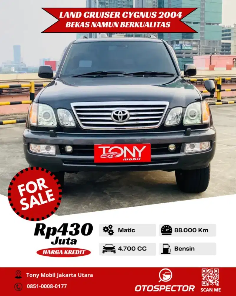 Toyota Land Cruiser Cygnus 4.7L AT 2004 Bensin