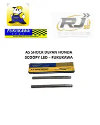 As Shock Depan Honda Scoopy LED – FUKUKAWA