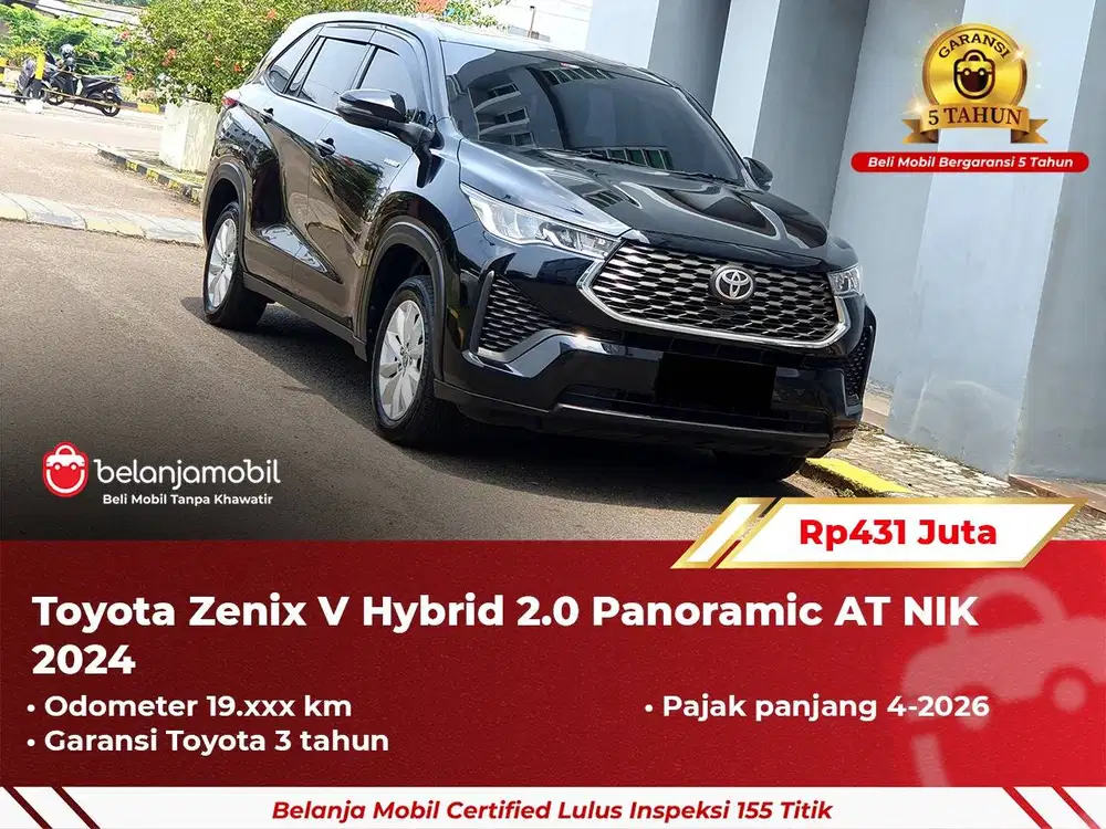 [ GARANSI 5TH ] Toyota Zenix V Hybrid 2.0 AT 2024/2025