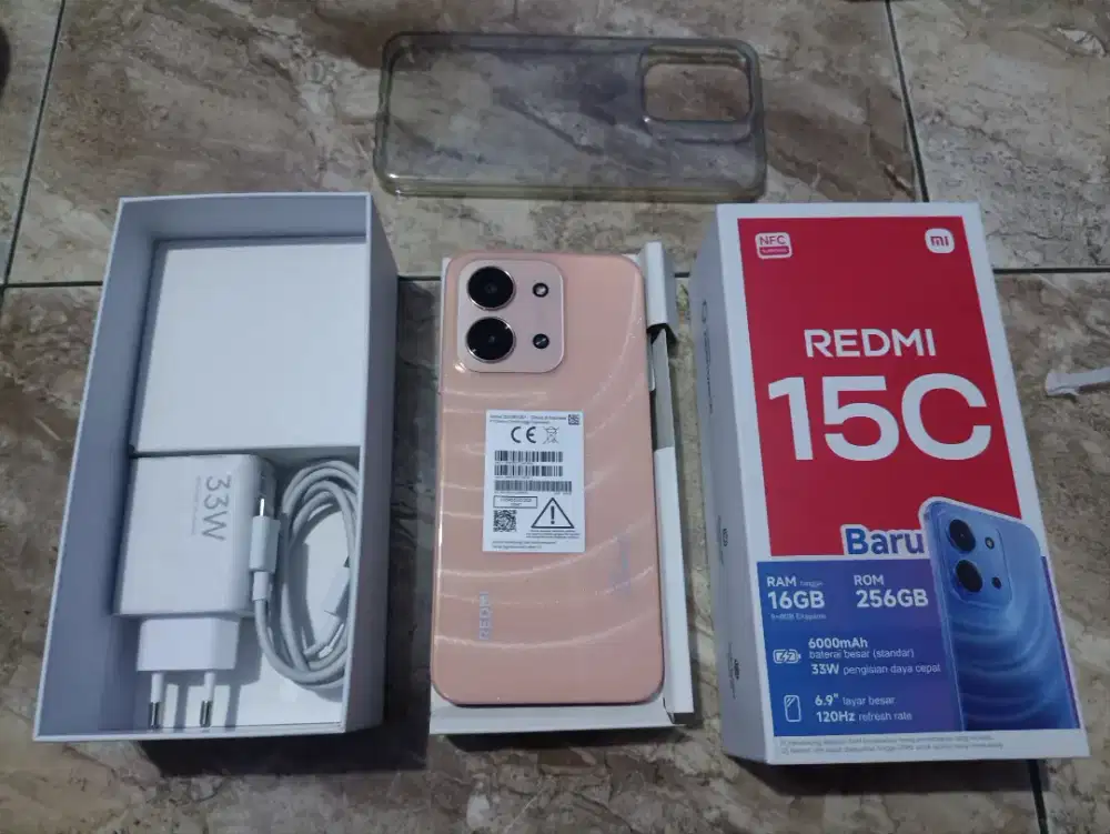 Redmi 15c 8/256gb fullset garansi resmi panjang