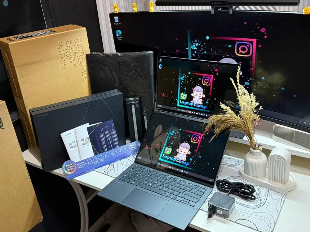 Asus Zenbook DUO Ultra 9 125H Ram 32 SSD 2TB Likenew Garansi 2027