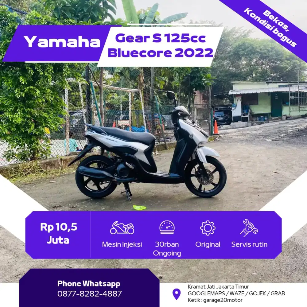 Yamaha All New Gear 125cc Bluecore Fi Tahun 2022