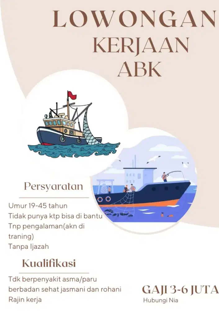 Loker ABK kapal (Magelang) Nia