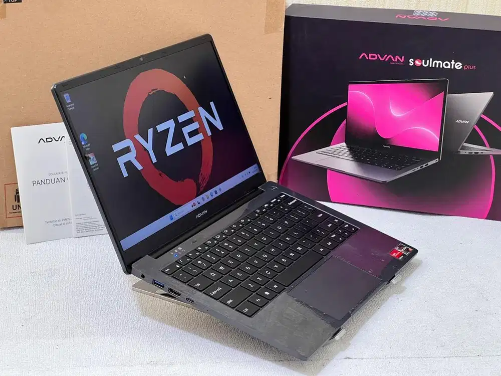 BU Advan Soulmate Ryzen 5-3500U RAM 8GB SSD 256GB Mulus Fulldus