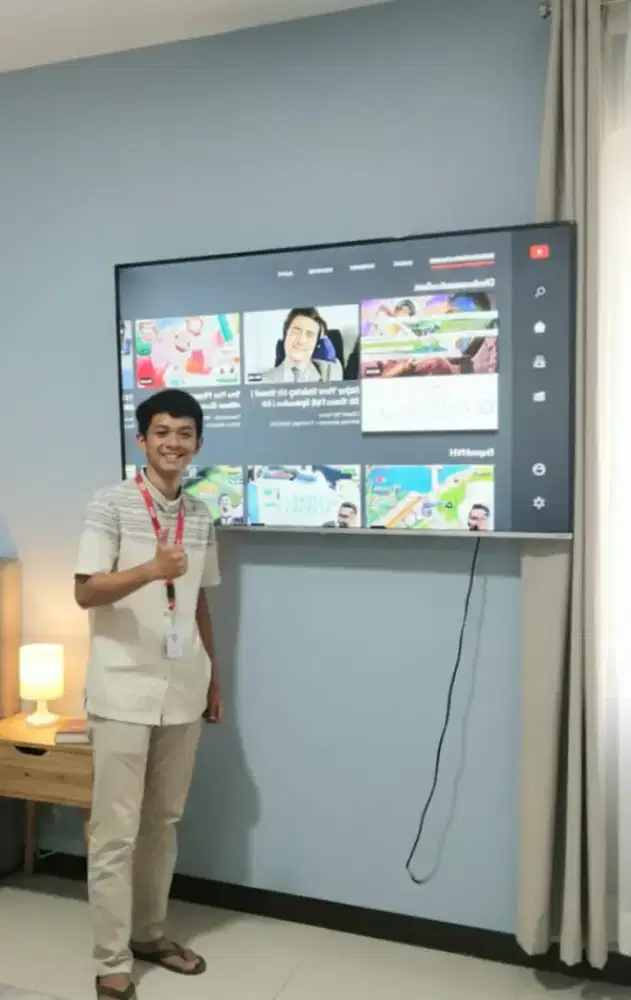 pasang dan jual bracket buat gantungan tv led lcd di tembok kuat kokoh