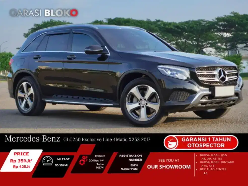 Mercedes Benz GLC250 
4MATIC Exclusive Line
CKD 2017