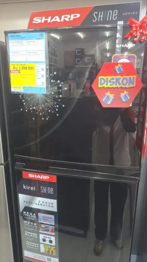 Promo cicilan 0% kulkas sharp 237L