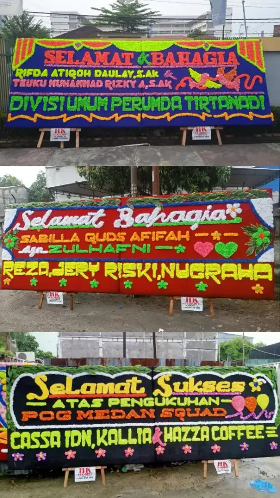 DIJUAL 8 SET PAPAN BUNGA + BUNGA SECOND