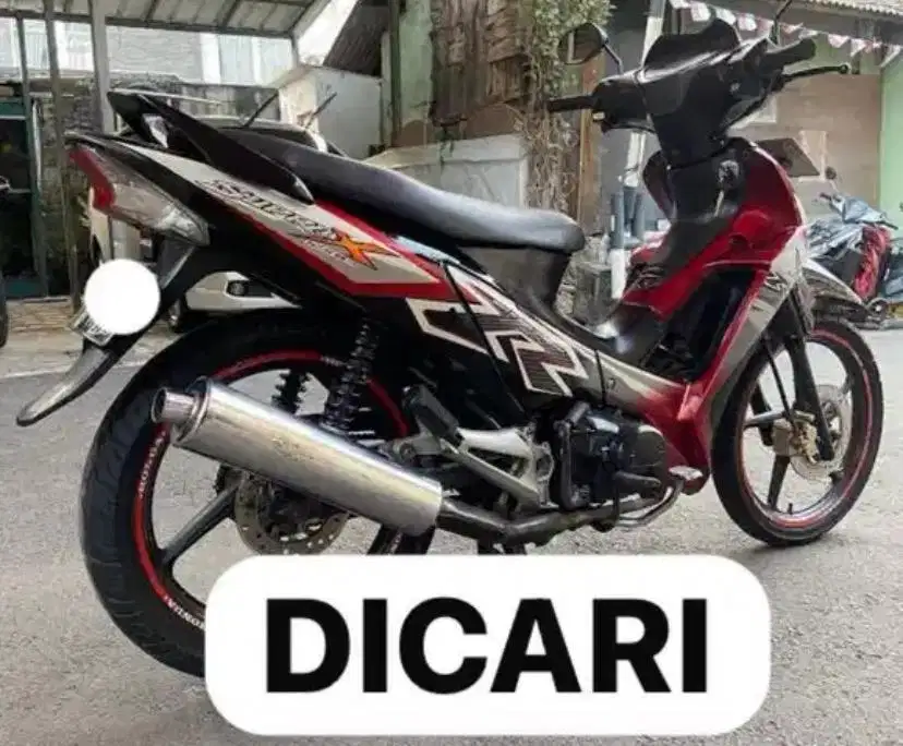 Di Cari Supra X 125 Double Disk DD Tahun 2010 Ke Atas Supra X 2012.