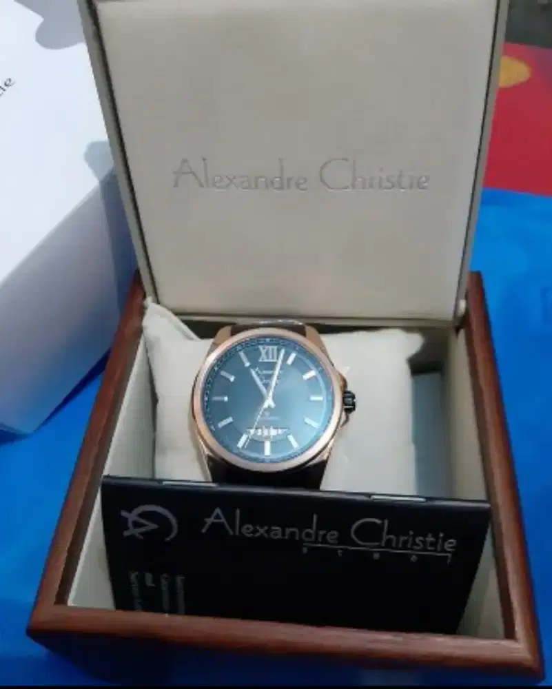 Alexandre Christie AC8473MD RosegoldBl, MESIN NORMAL,MULUS TANPA CACAT