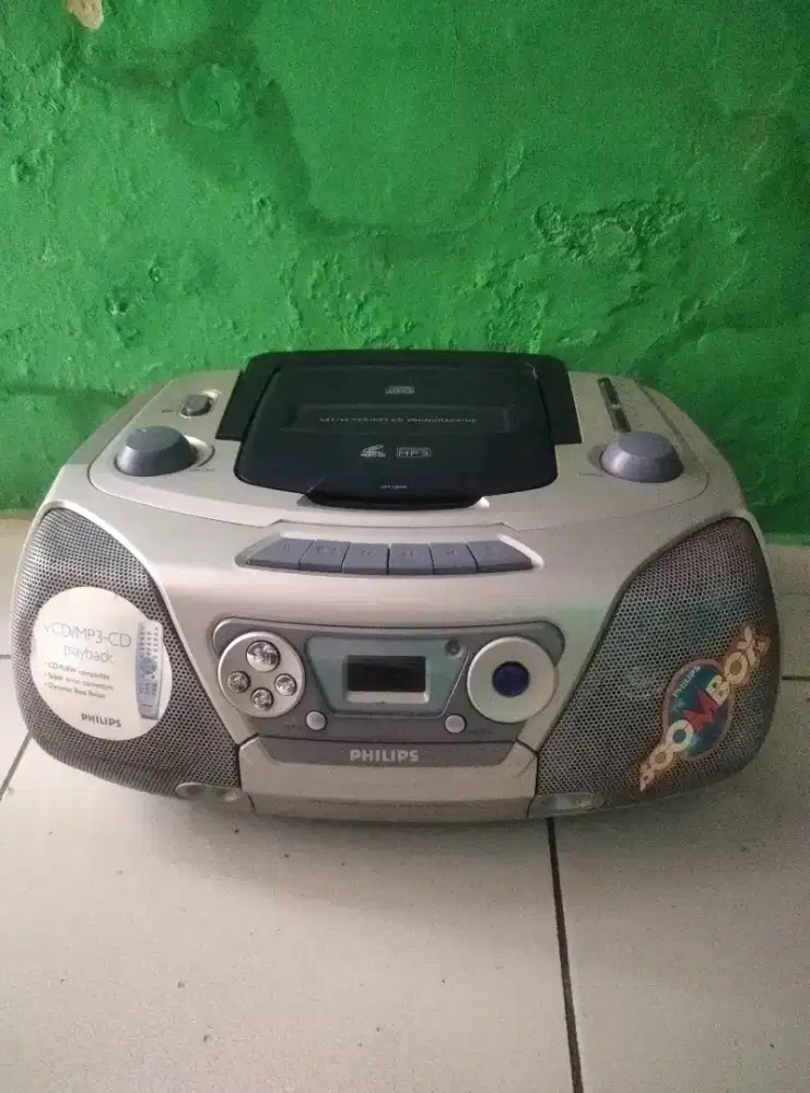 Kompo Philips VCD MP3 CD dan radio kaset