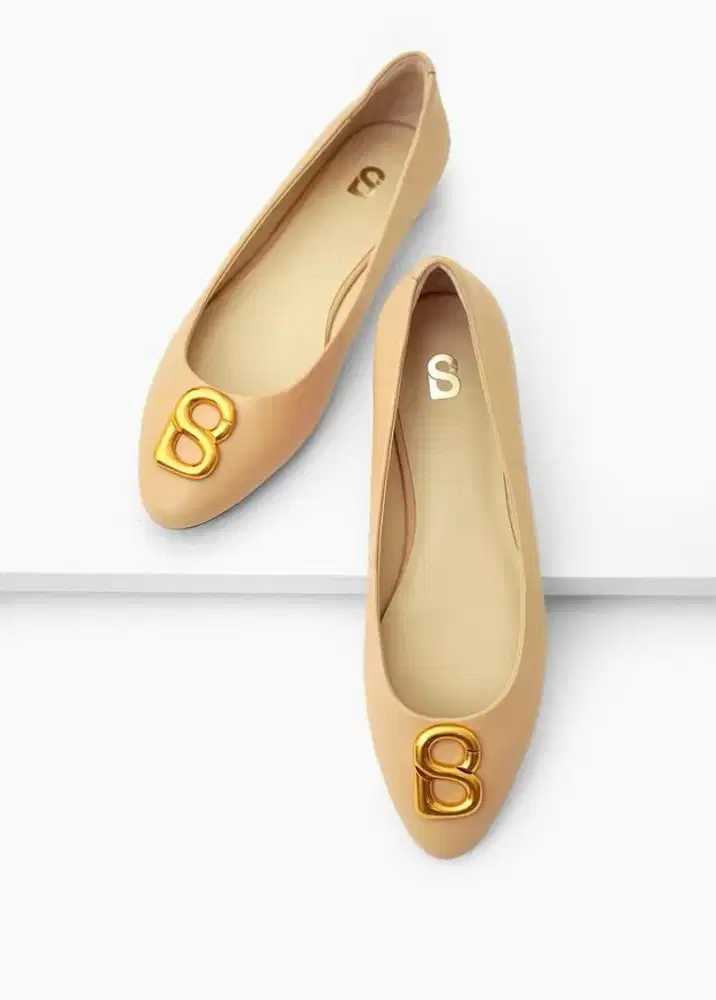 Buttonscraves Sisu Flatshoes Light Tan 38