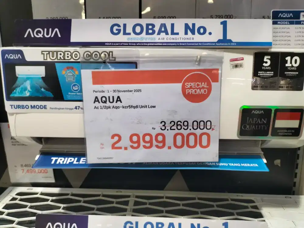 Aqua Ac 1/2pk Aqa-kcr5fqdl Bisa Dicicil Pake Aeon Fast