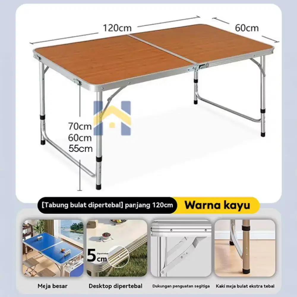 Meja Lipat Portable