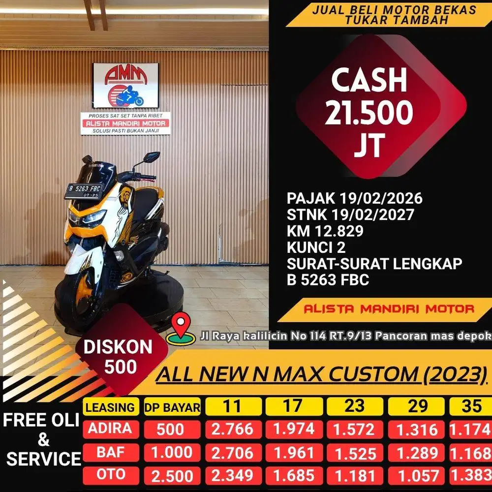 YAMAHA ALL NEW N MAX CUSTOM TH 2020 BISA CASH / KREDIT / TUKAR TAMBAH