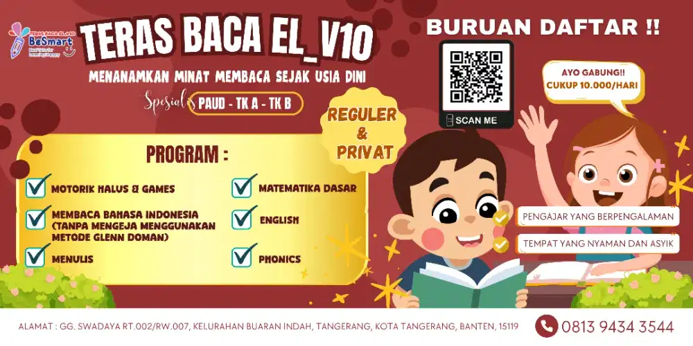 Les Baca Tulis Privat dan Reguler