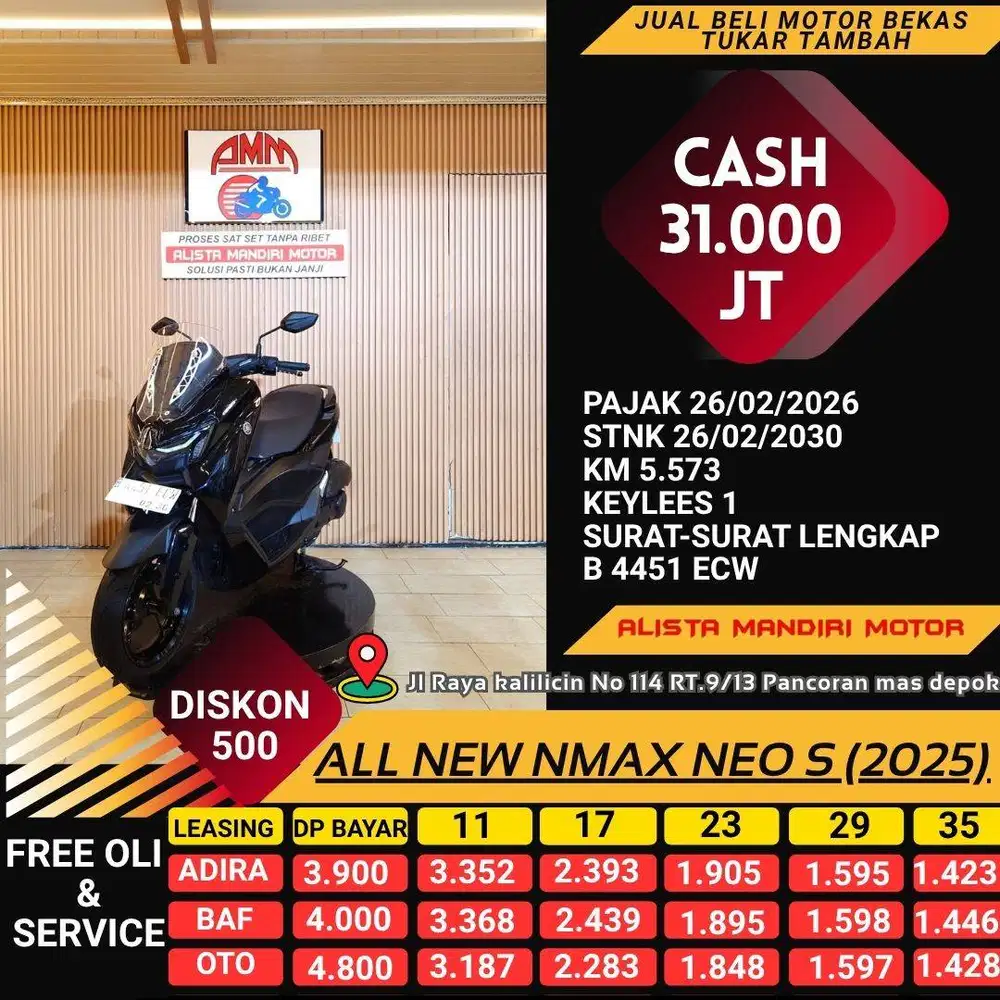 KREDIT TANPA DP N MAX NEO S TH 2025 BAYAR PAKI CC / PAYLATER