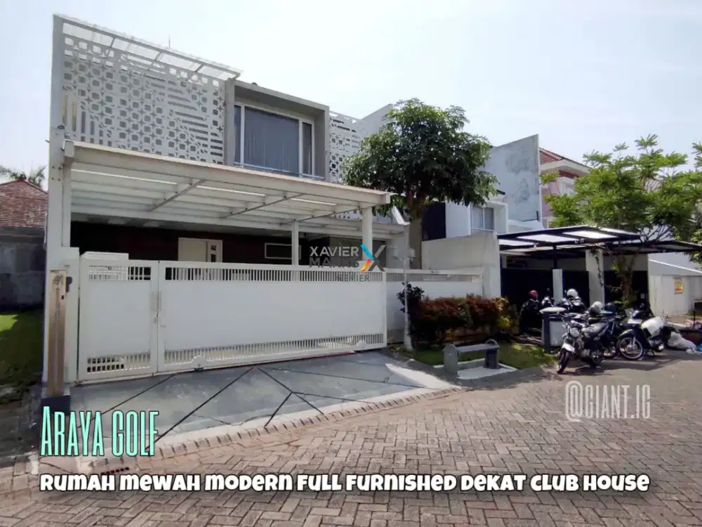 Rumah Mewah Modern di cluster Araya Golf Malang