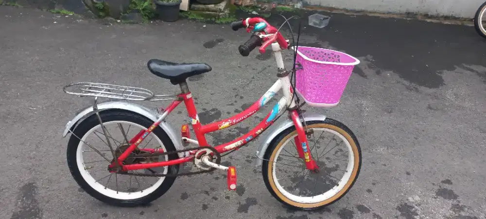 Sepeda mini anak champion uk 16 siap pakai