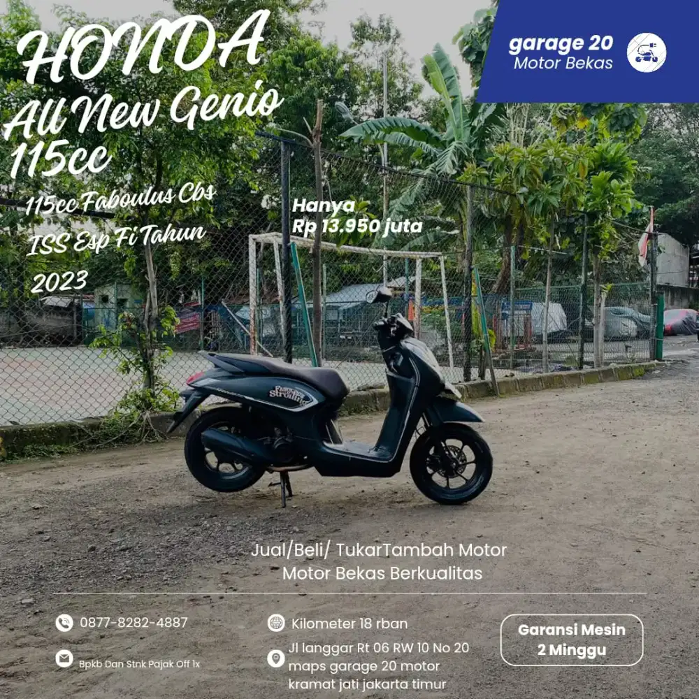 Honda All New Genio Faboulus Cbs iss esp Fi Tahun 2023