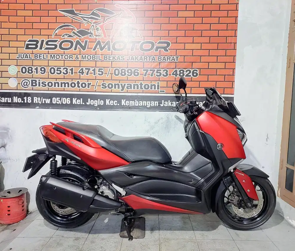 YAMAHA XMAX ABS TCS 250 TAHUN 2019 ISTIMEWA WARNA MERAH DOFF