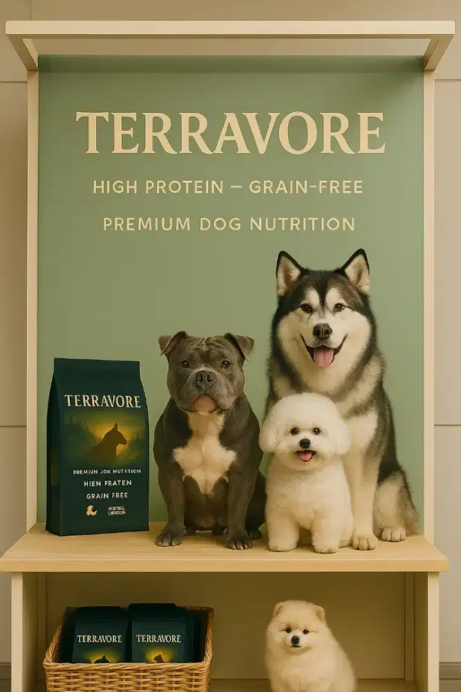 Konten kreator untuk dogfood dan anjing