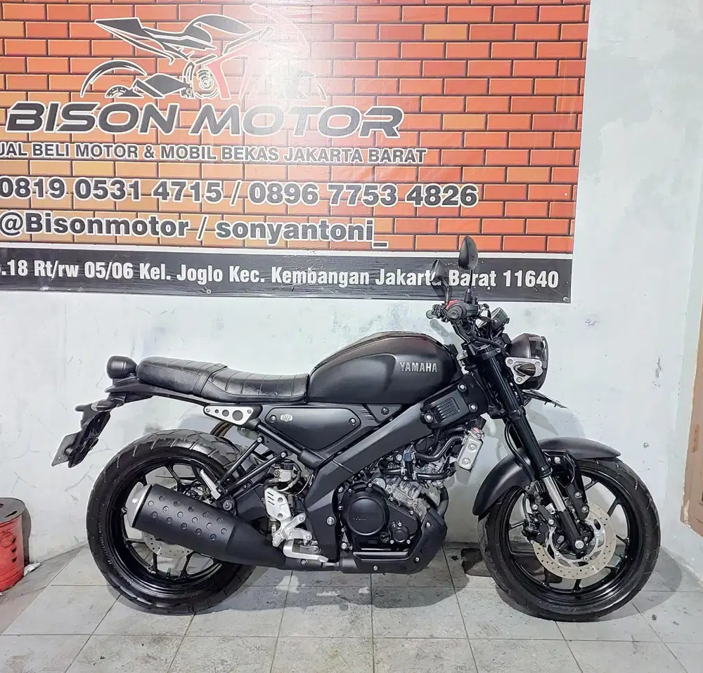 YAMAHA XSR 155 VVA USD LED TAHUN 2022 ISTIMEWA HITAM DOFF