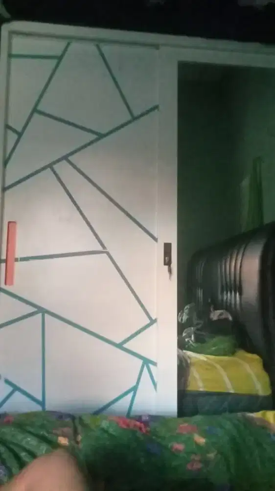 Lemari sliding bekas murah baru pake 5 bualn