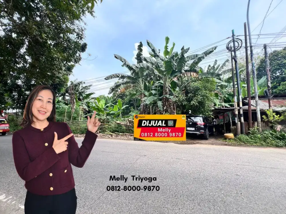 Dijual Tanah Posisi di Pinggir Jalan Raya Kranggan Kelurahan Jati Ranggon, Kota Bekasi