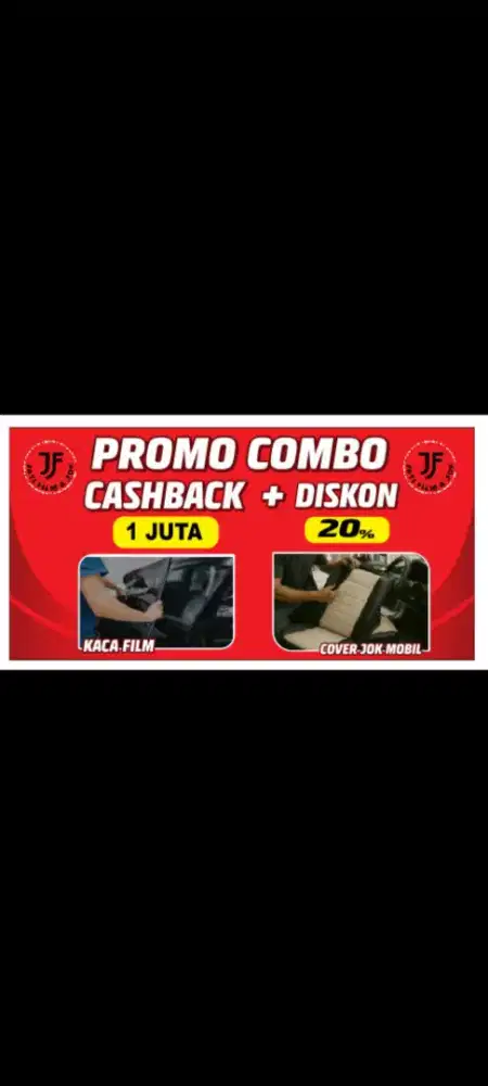 Promo Combo Kaca Film dan Jok Mobil