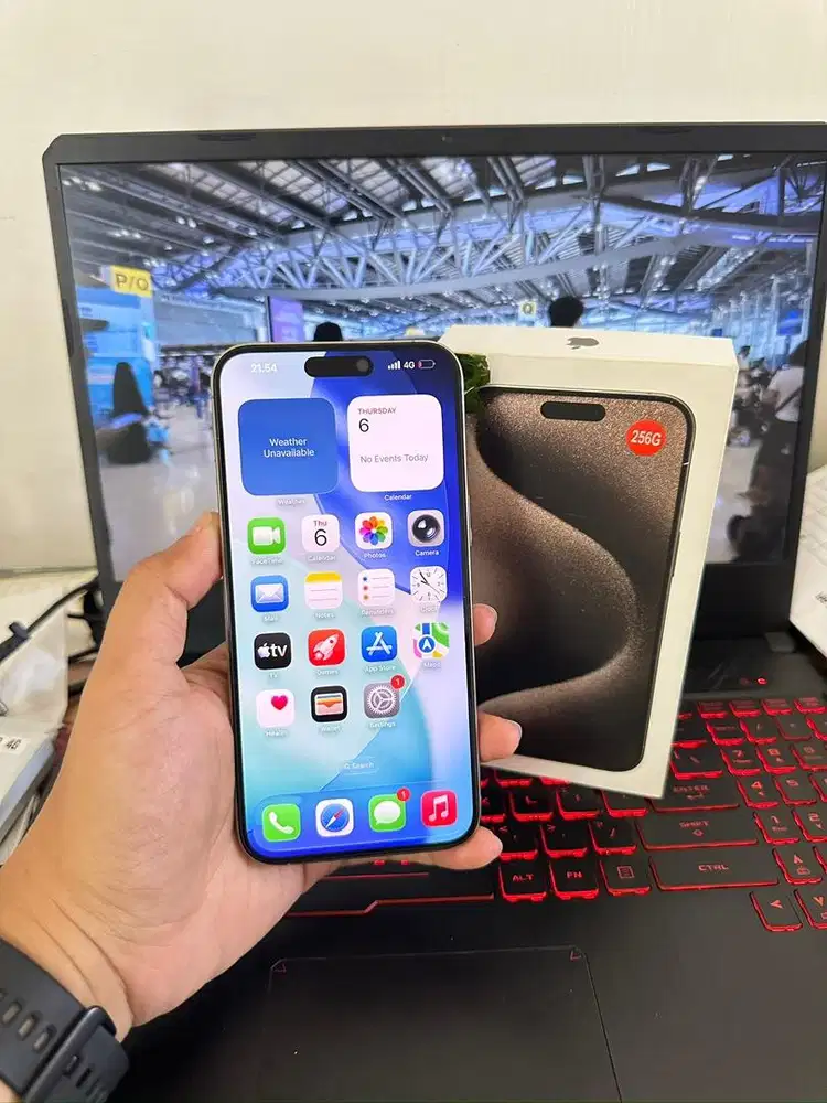 Iphone 15 Promax 256 GB Fullset inter original mulus seperti baru