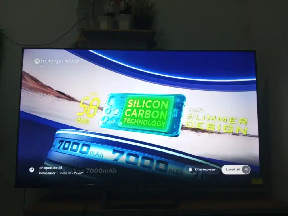 Tv Android Xiaomi 55 inch bekas