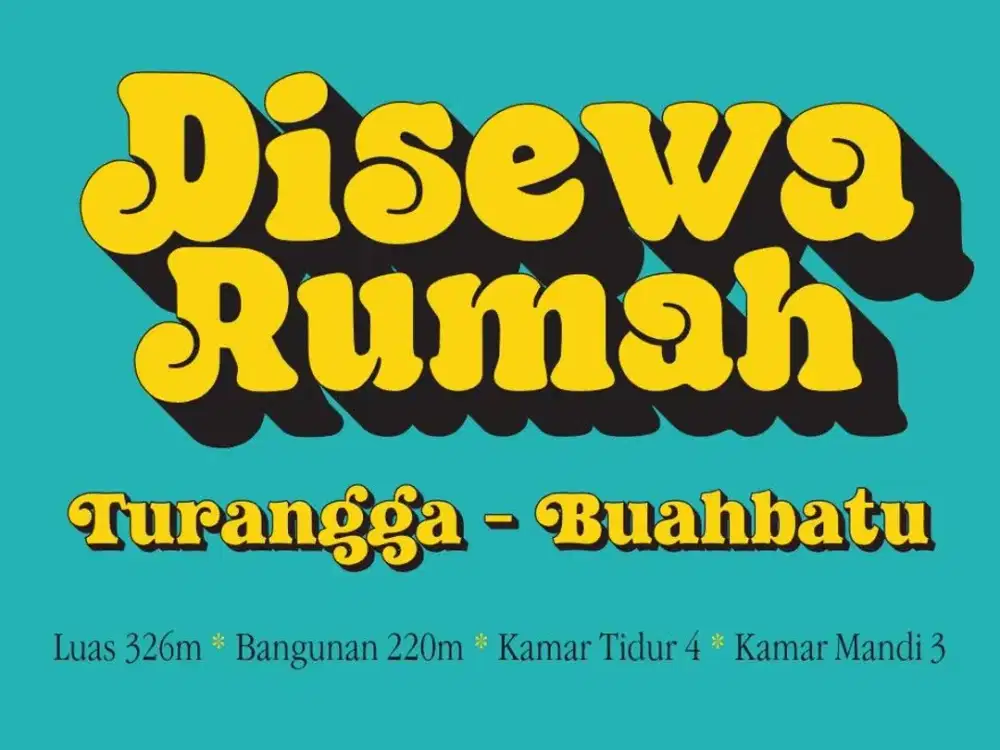 SEWA RUMAH MURAH DI, TURANGGA, BUAH BATU, KARAWITAN, LENGKONG, BKR,