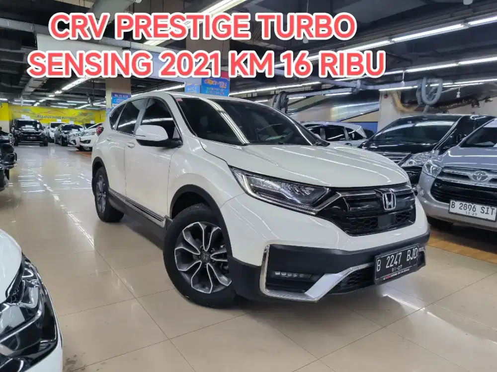 Km 16 RIBU HONDA CRV 1.6 PRESTIGE TURBO SENSING AT 2021 ISTIMEWA