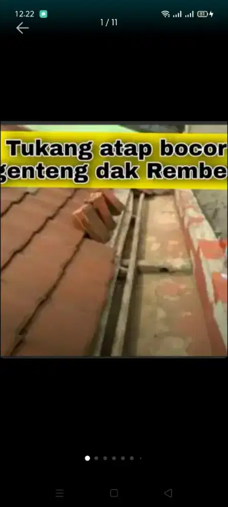 Atap bocor kanopi dll