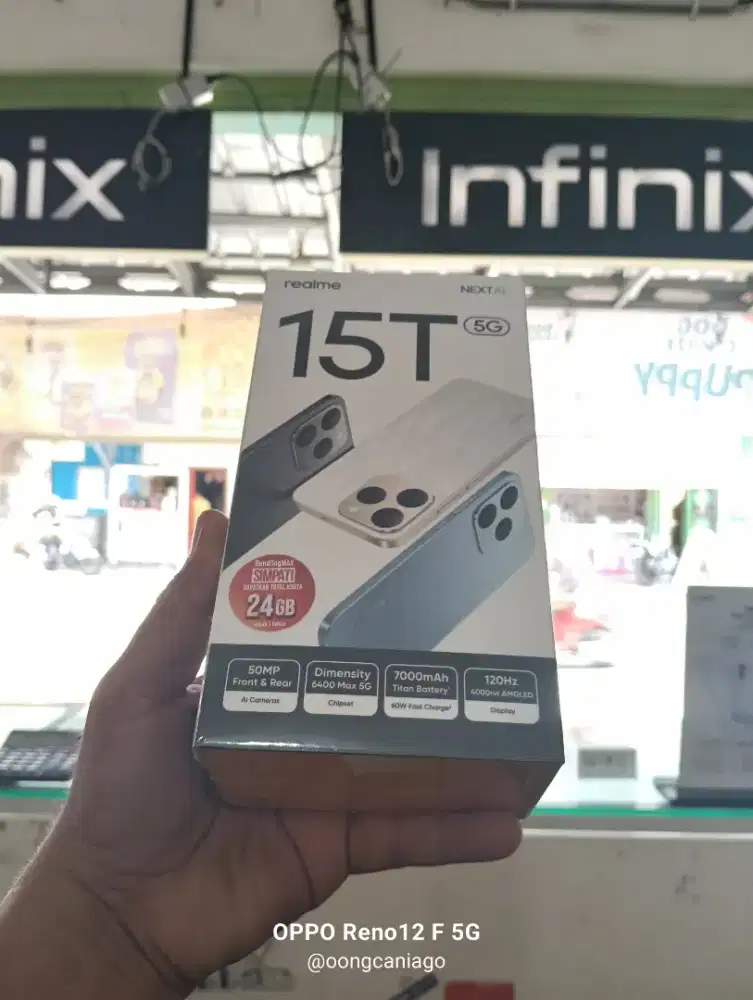 realme 15T 8/128GB. Bergaransi resmi 1Tahun.